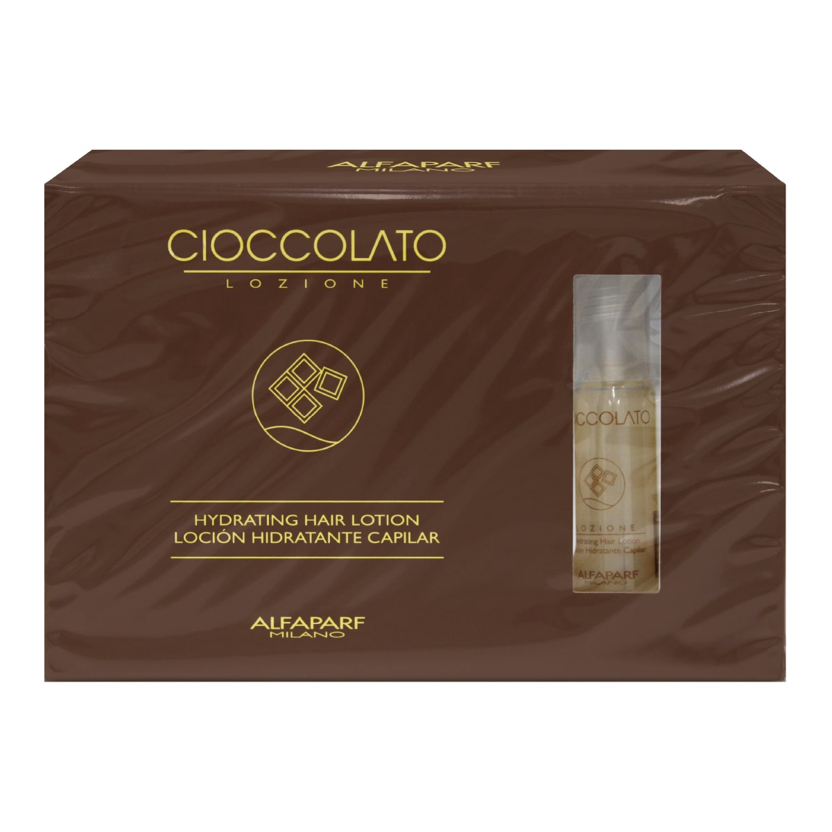 Loci&oacute;n capilar ampolletas chocolate Alfaparf Milano 12x13 ml image number null
