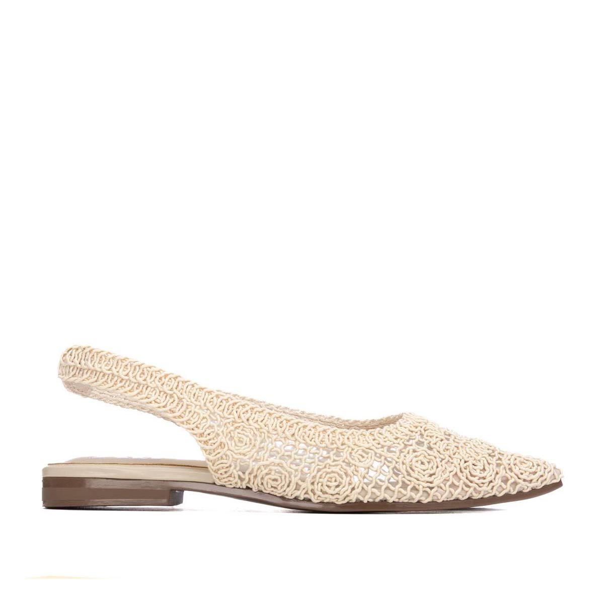 Balerina Puntal de Encaje Puntal Xti Beige para Mujer image number null