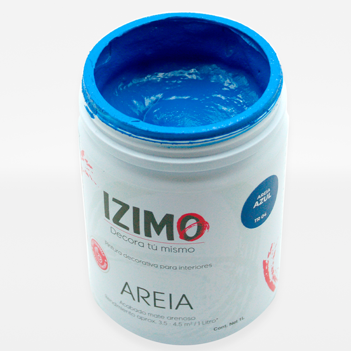Pintura Texturizada Areia Azul IZIMO image number null