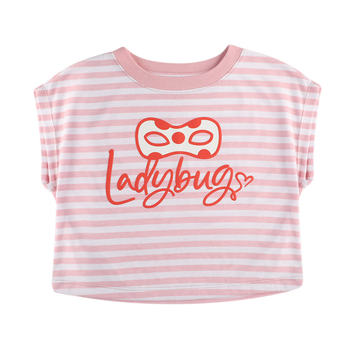 Playera sin Mangas Lady Bug Rayas para Ni&ntilde;a image number null