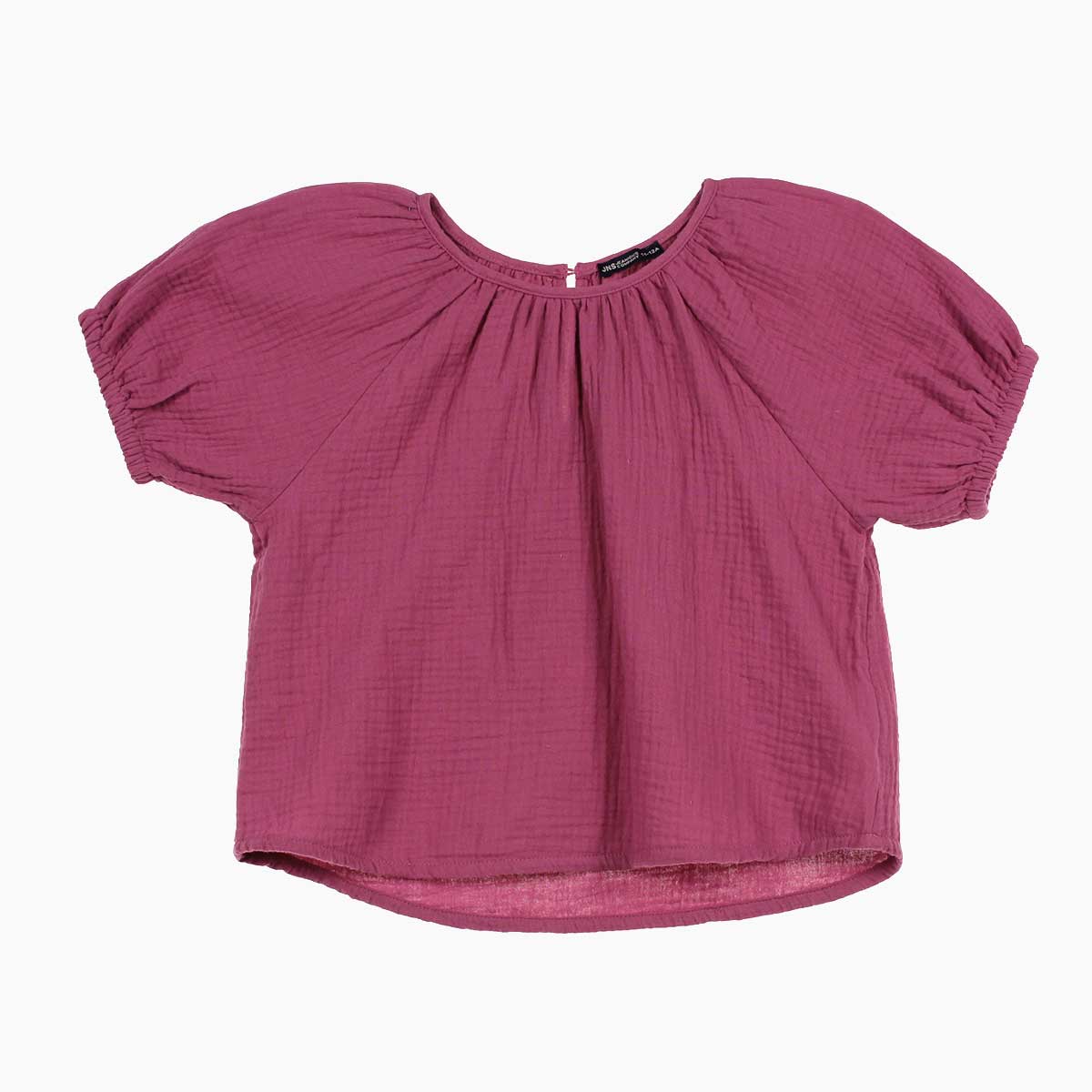 Blusa Cuello Redondo Manga Corta Muselina Jeanious Ni&ntilde;a image number null