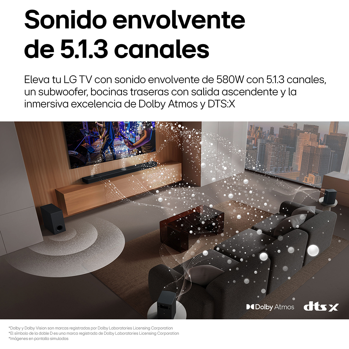 Barra de Sonido LG 5.1.3 Canales S80TR image number null