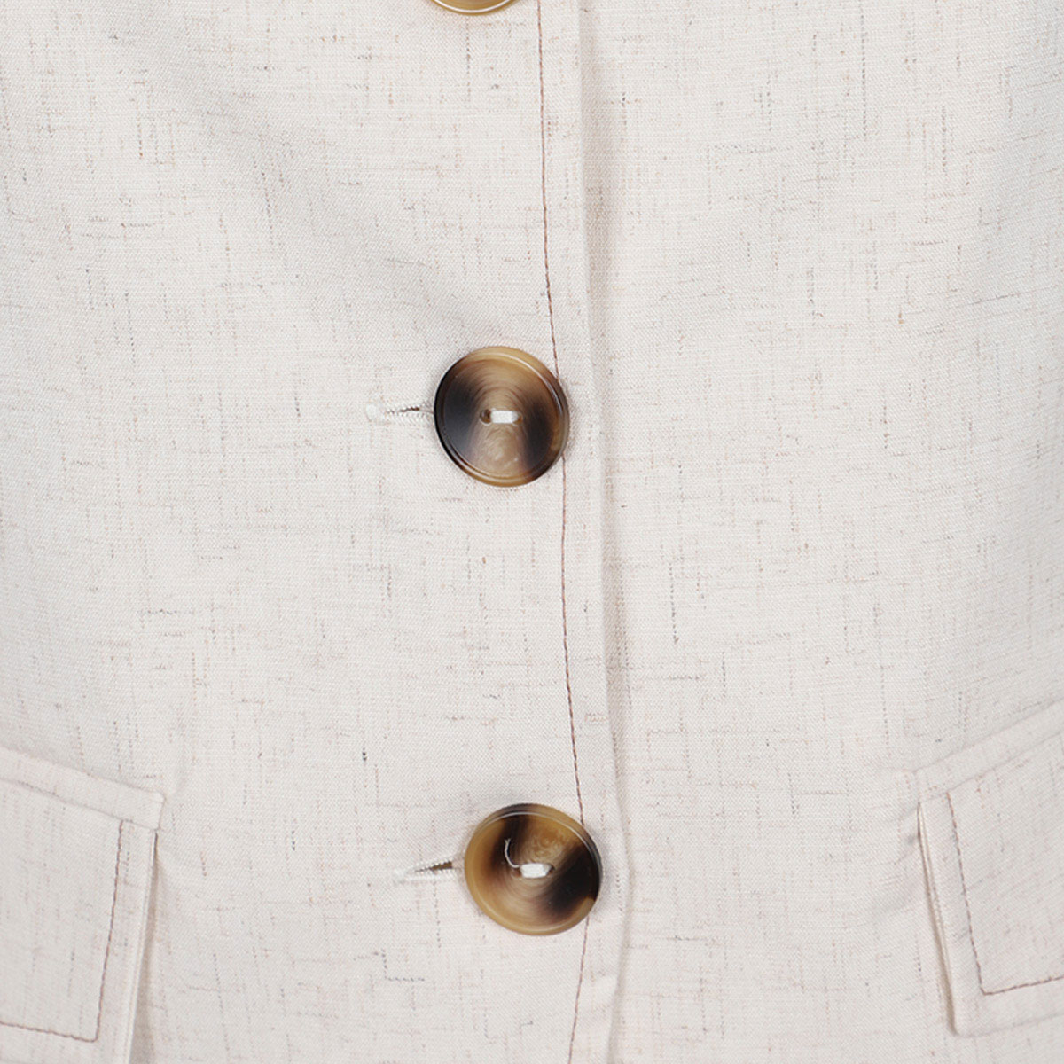 Chaleco Con Botones Ann Miller Para Mujer Petite image number null