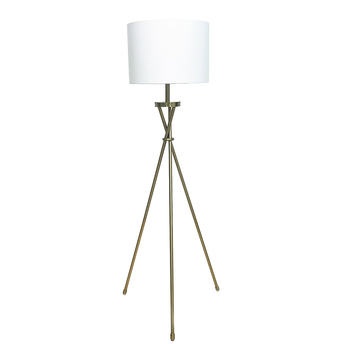 L&aacute;mpara De Piso Gold Tripod Vintage Home image number null