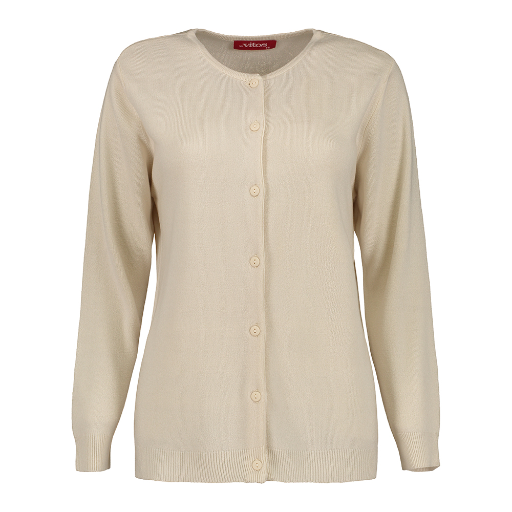 C&aacute;rdigan Punto Escote Redondo Vitos Para Mujer image number null