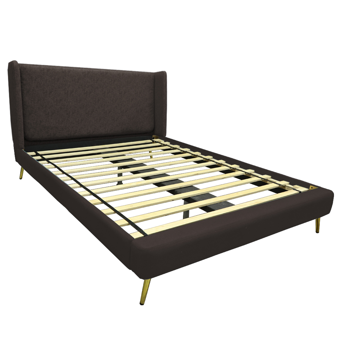 Cama Tonatiuh con Bordes Individual Caf&eacute; PUFFLAND image number null