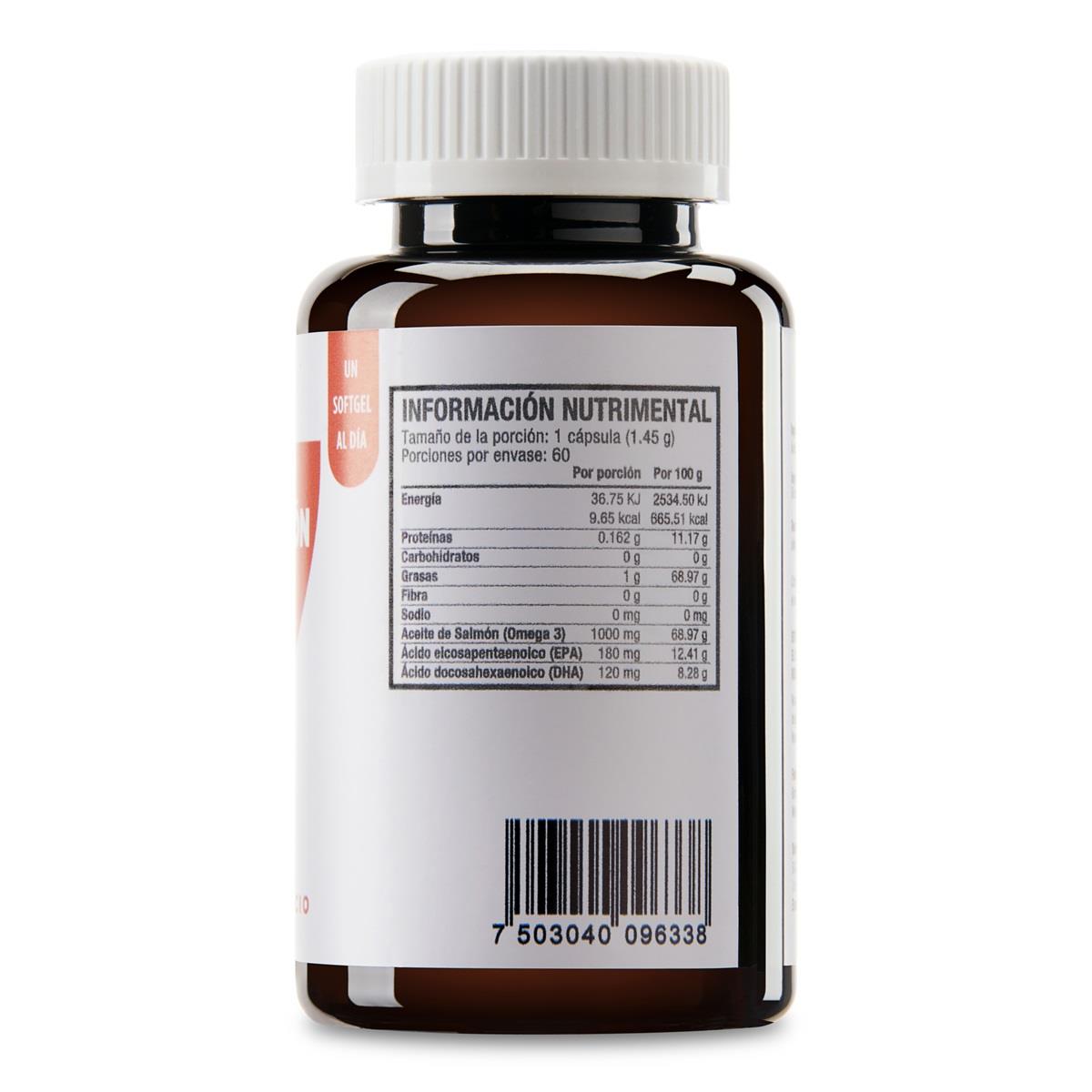 Omega 3, Aceite de Salm&oacute;n 60 softgels. Life180 image number null