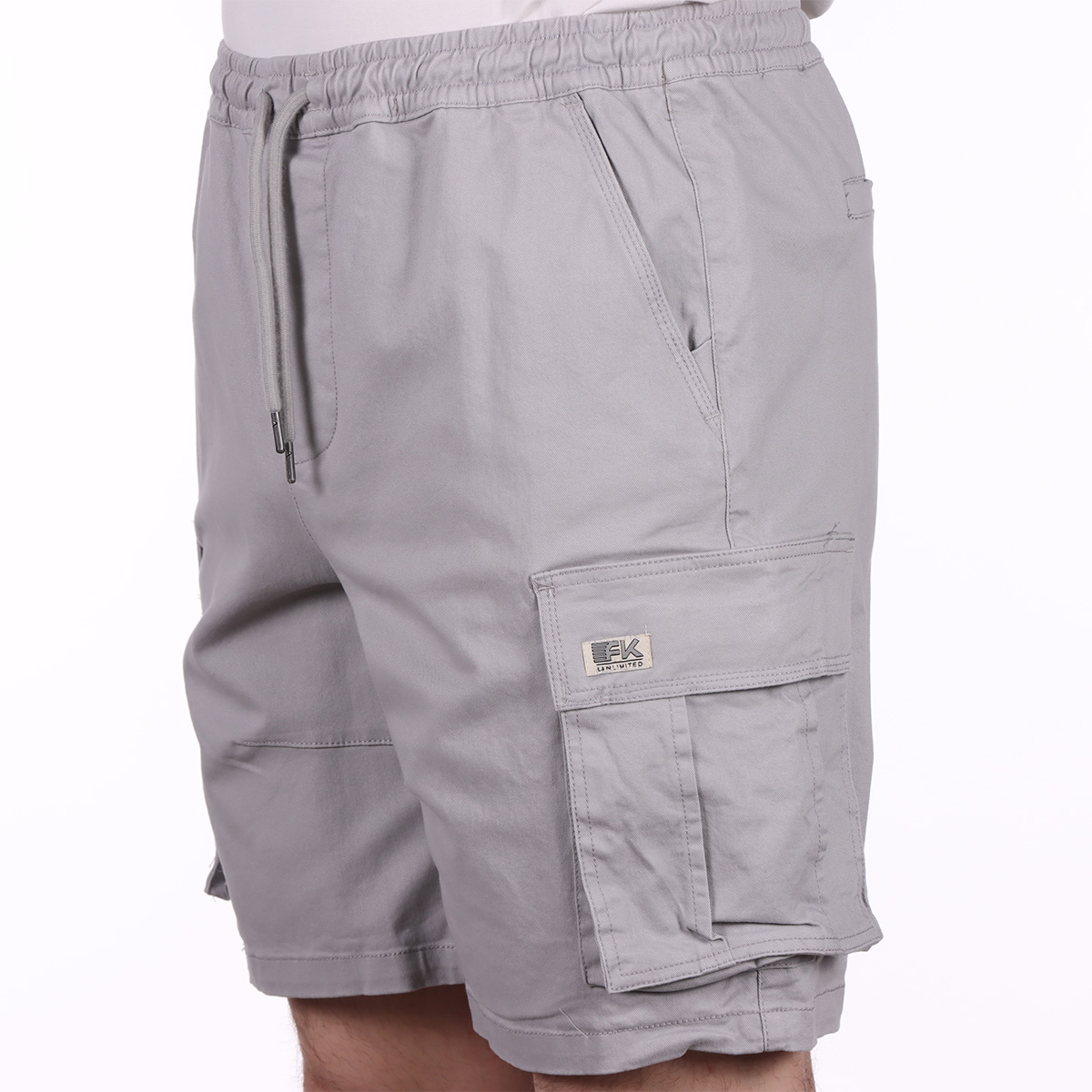 Bermuda Cargo Algod&oacute;n El&aacute;stico Cintura Fukka para Hombre image number null