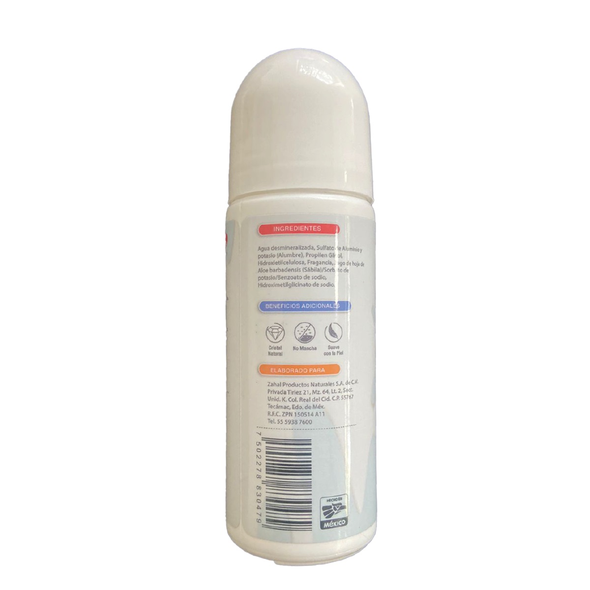 Zahal Desodorante Roll On Unisex Teens 90 Ml image number null