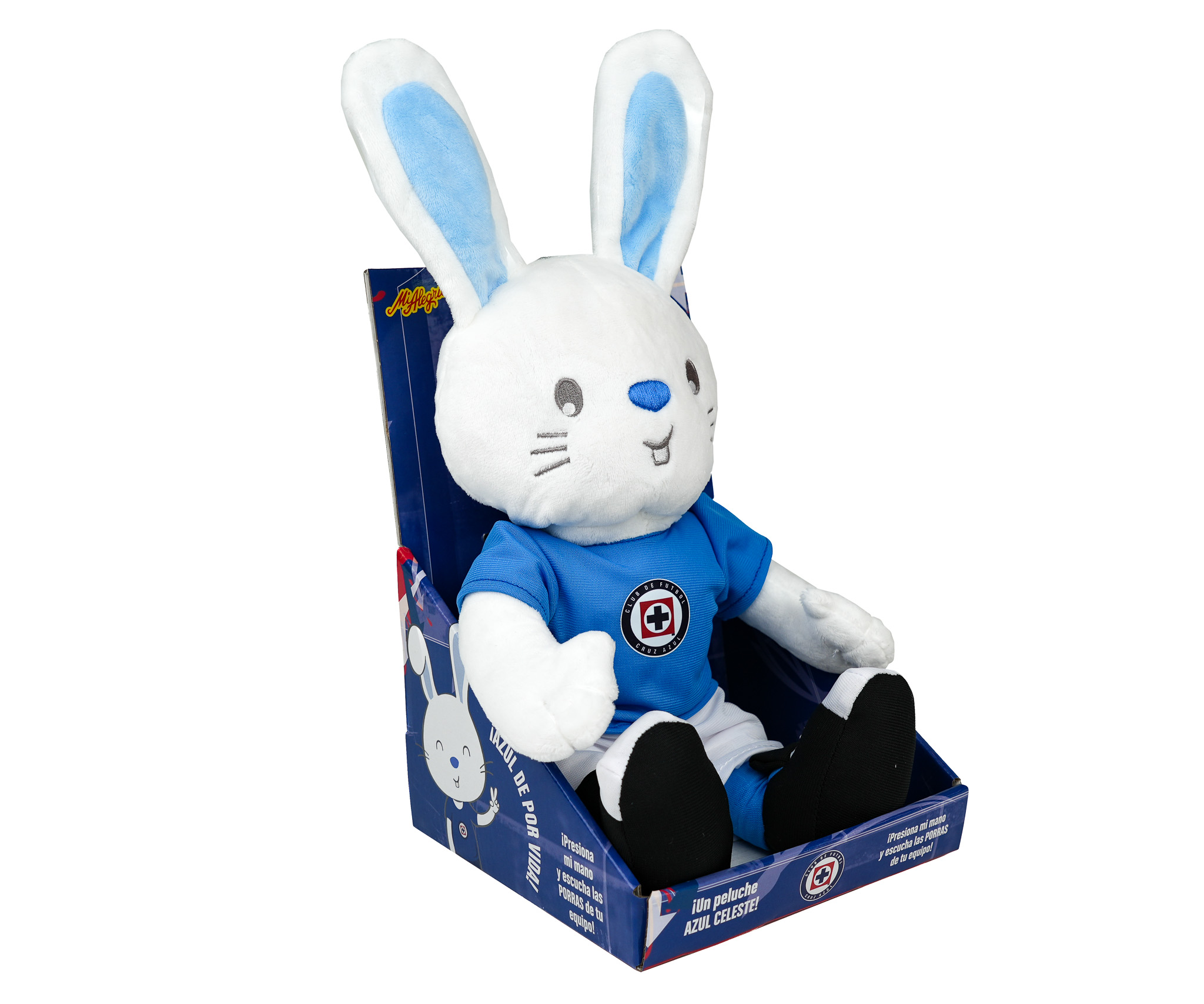 Peluche Mascota de Futbol Cruz Azul con Sonido Mi Alegr&iacute;a image number null