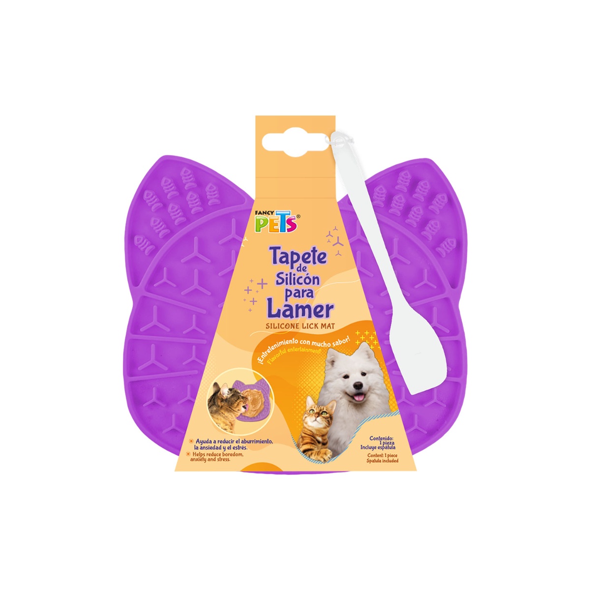 Tapete Para Lamer Con Esp&aacute;tula Modelo Gato Fancy Pets image number null