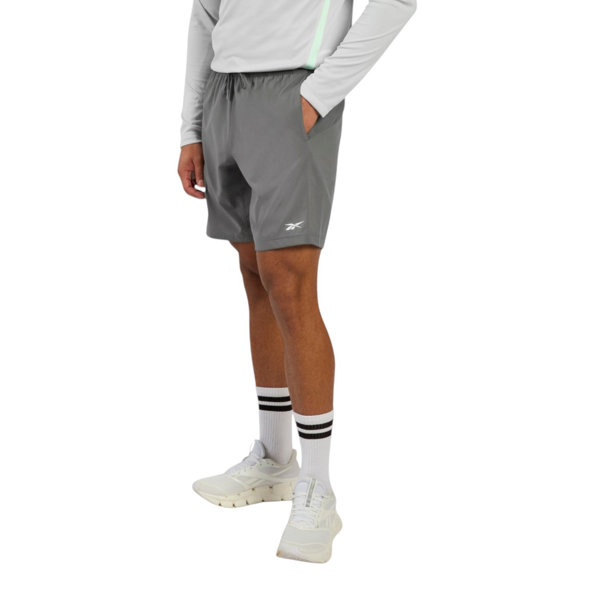 Short Training Reebok Gris para Hombre image number null
