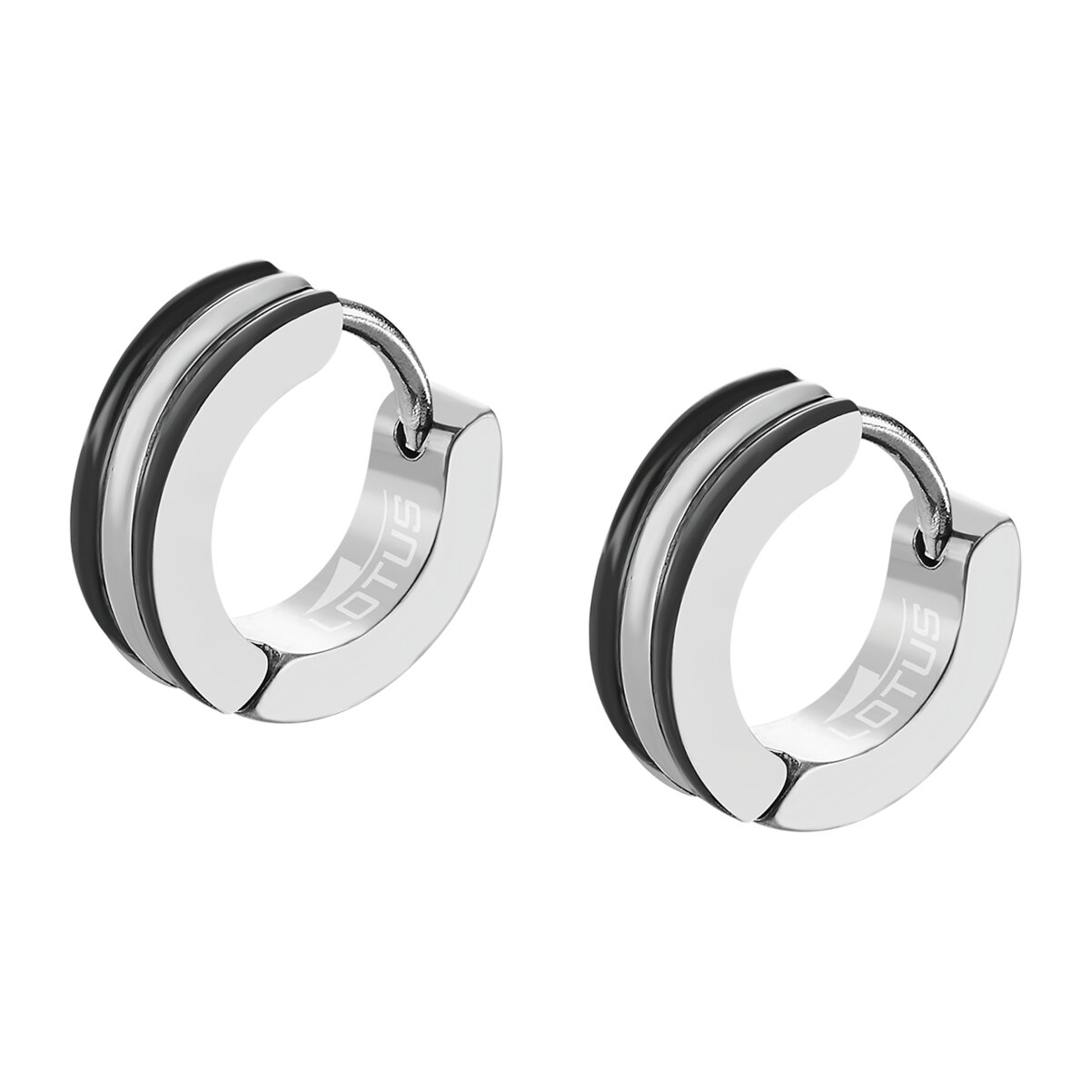 Aretes Acero Inoxidable Pulido Lotus Style para Hombre image number null