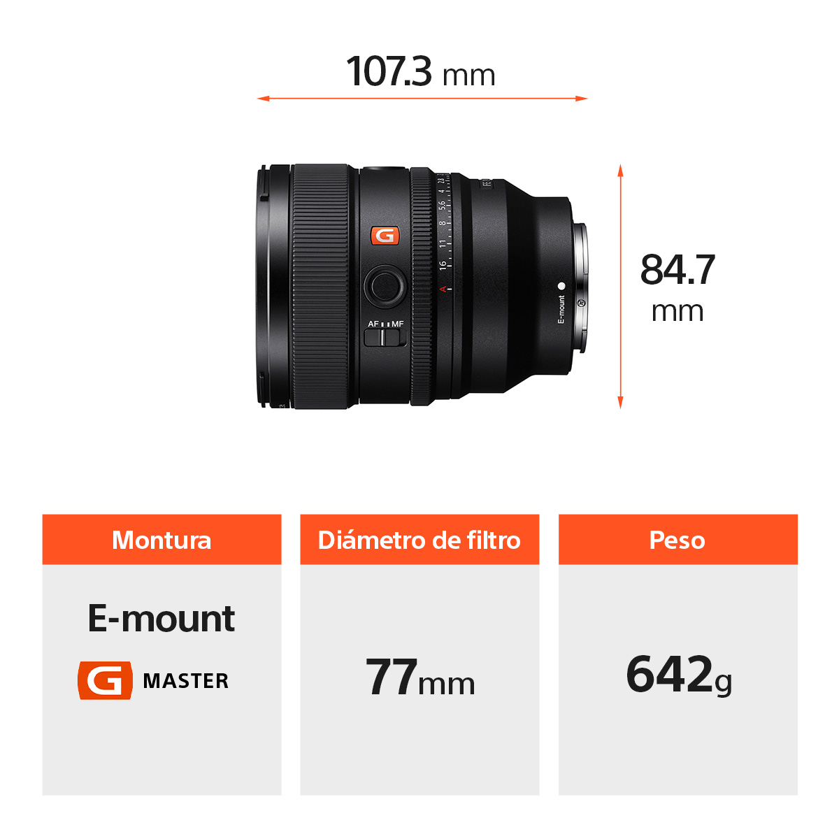 Lente Sony Fe 85 Mm F1.4 Gm Ii image number null