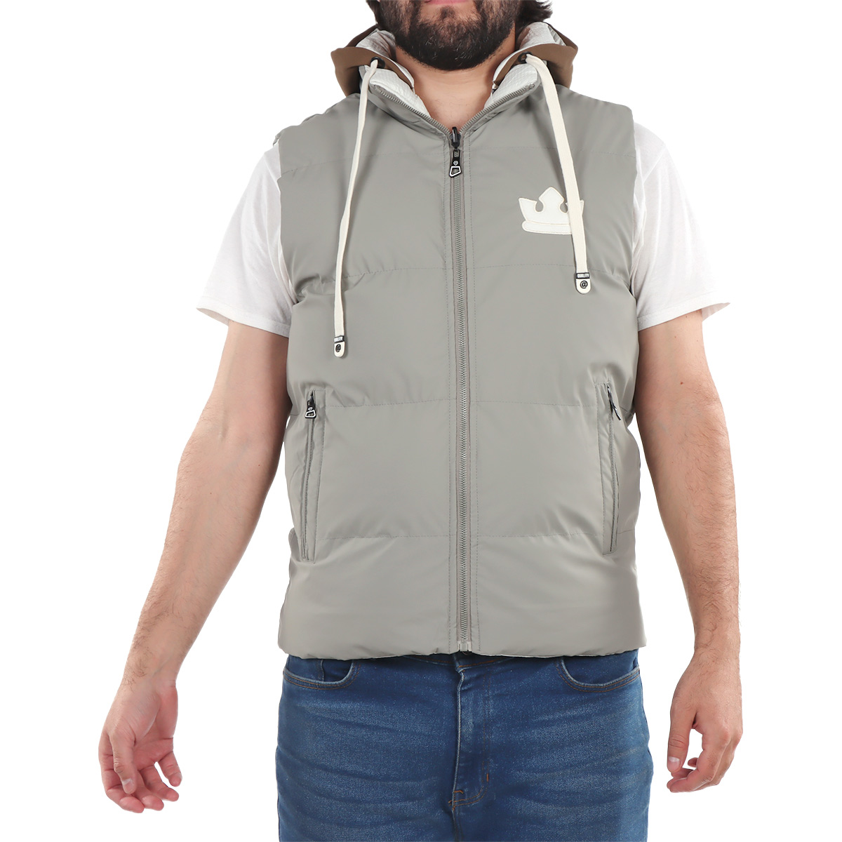 Chaleco Capitonado Cierre y Capucha Roosevelt para Hombre image number null