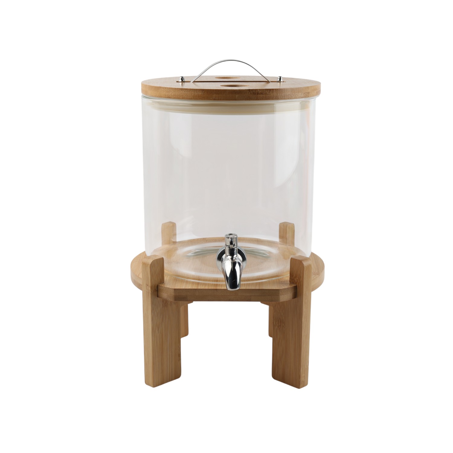 Vitrolero Vidrio Borosilicato Base Bamb&uacute; Home & Details image number null
