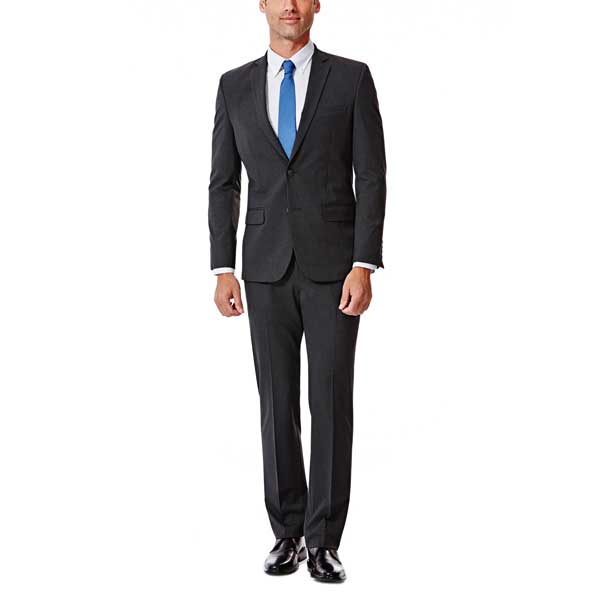 Saco Slim Fit Modelo elo Hz70295Ox Gris Oxford Haggar Para Hombre image number null
