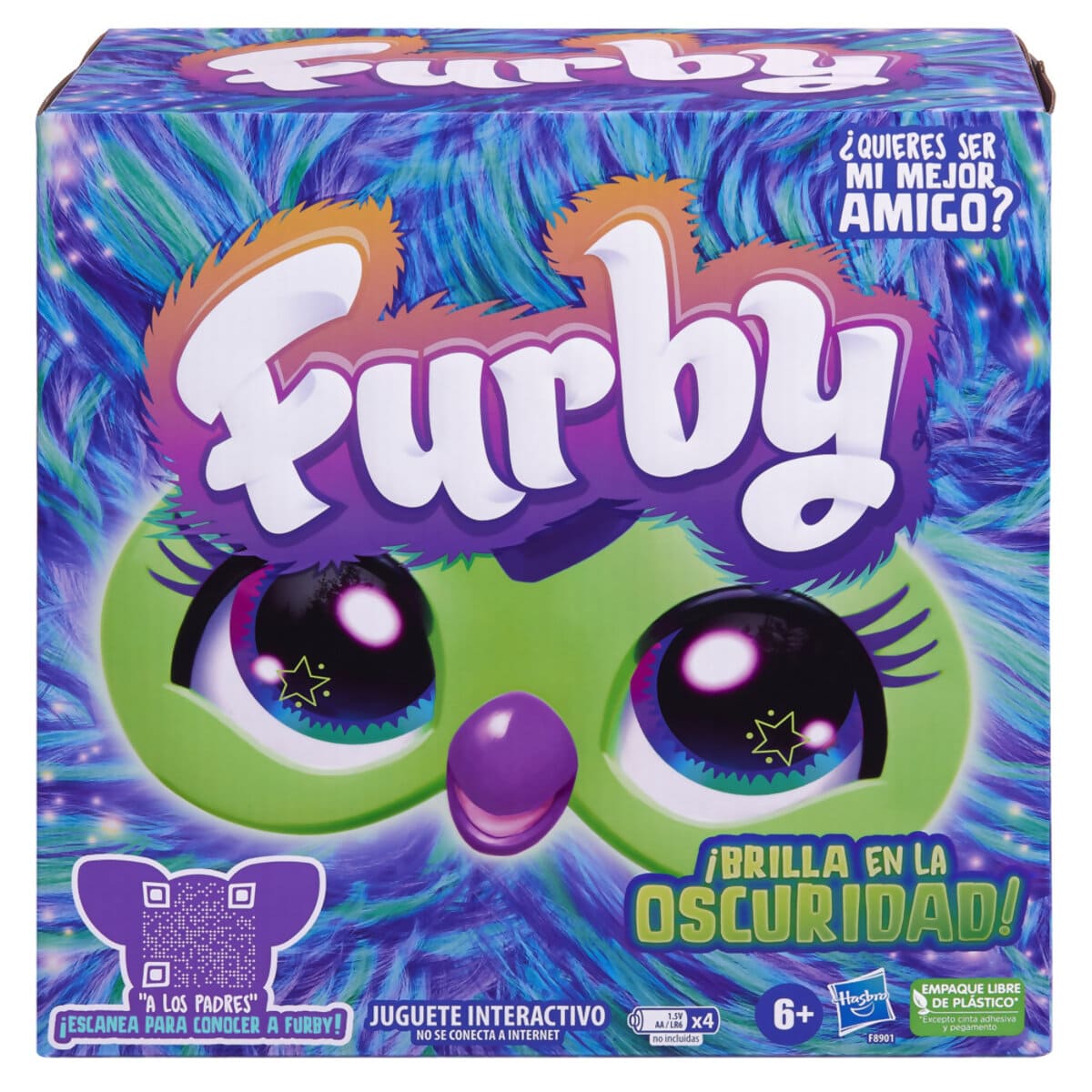Peluche Interactivo Furby Galaxy Edici&oacute;n Brilla en la Oscuridad de Hasbro image number null