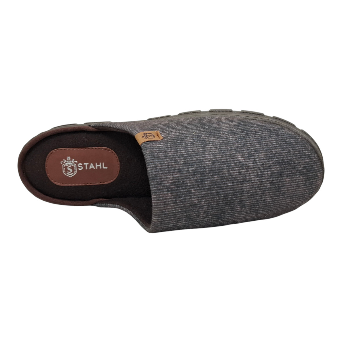 Pantufla Textura Stahl Caf&eacute; para Hombre image number null