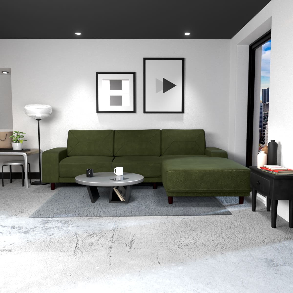 Modular Chaise derrecho Eilan Elite Artaban image number null