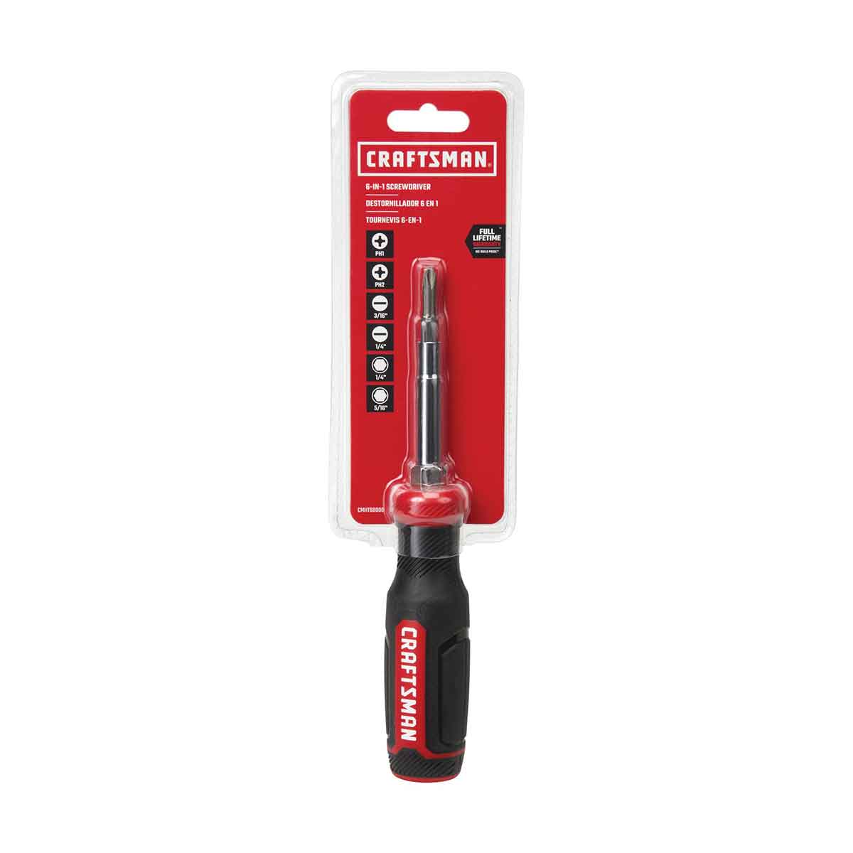 Destornillador C/6  Puntas M&uacute;ltiples CMHT68000 Craftsman image number null