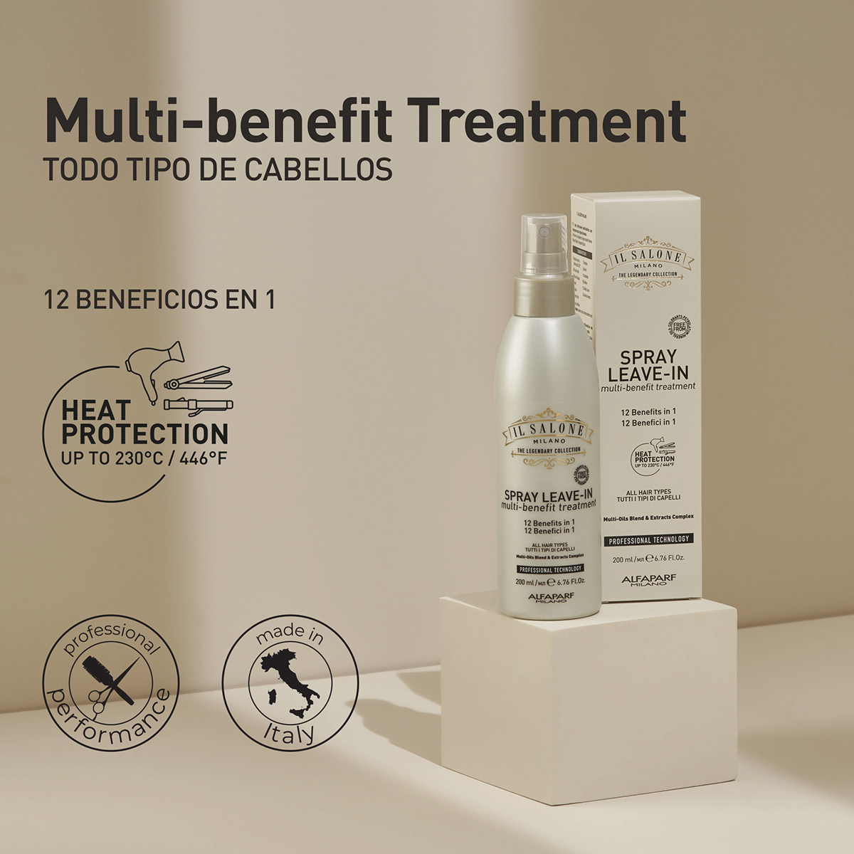 Spray Multifuncional Sin Enjuague 200Ml Il Salone image number null