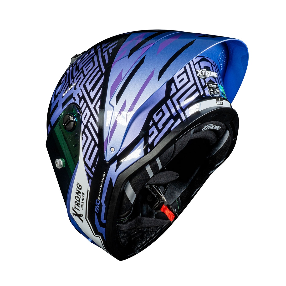 CASCO INTEGRAL XTR-352 R1 STRIKER MORADO BRILLO image number null
