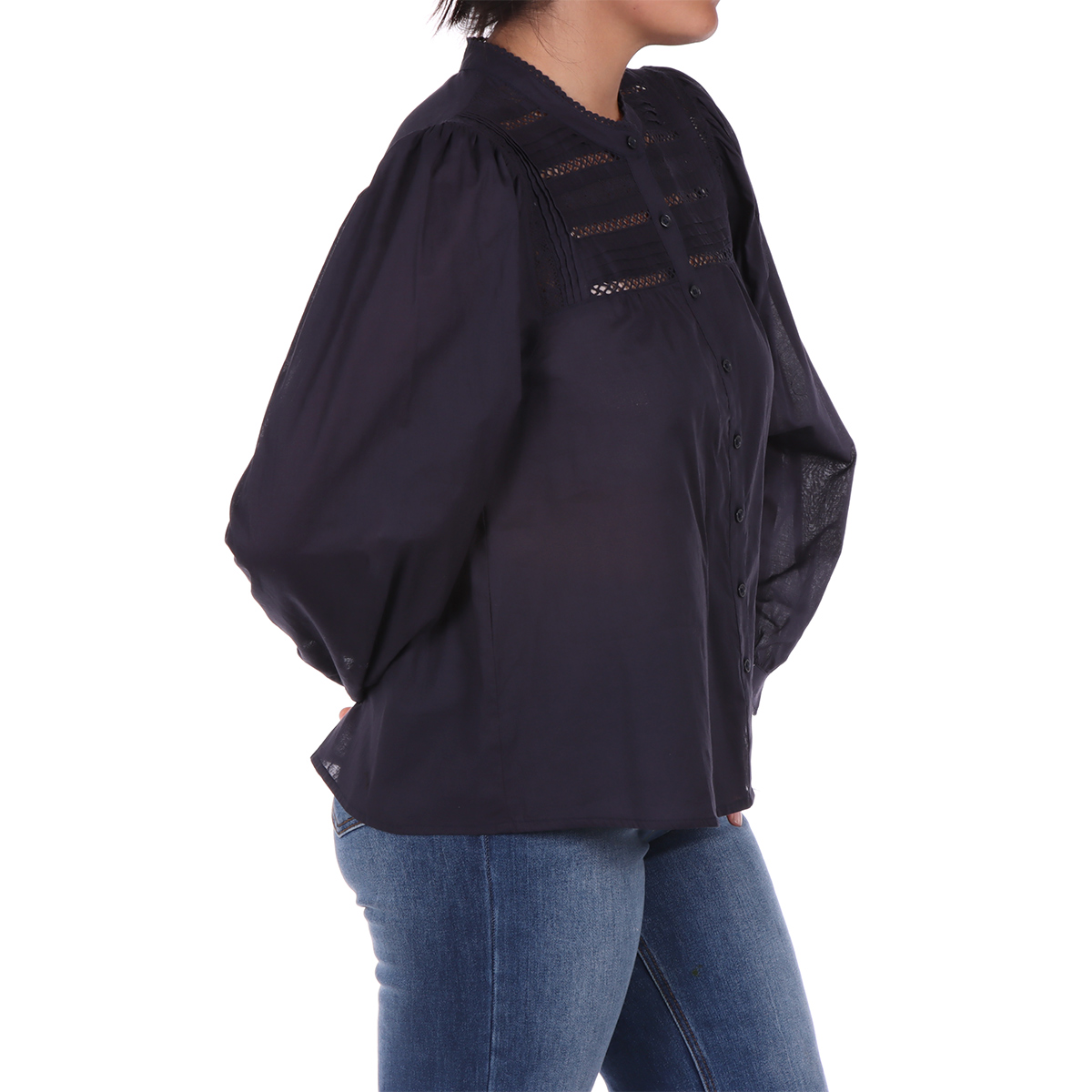 Blusa de Encaje y Manga Larga Arqueology para Mujer image number null
