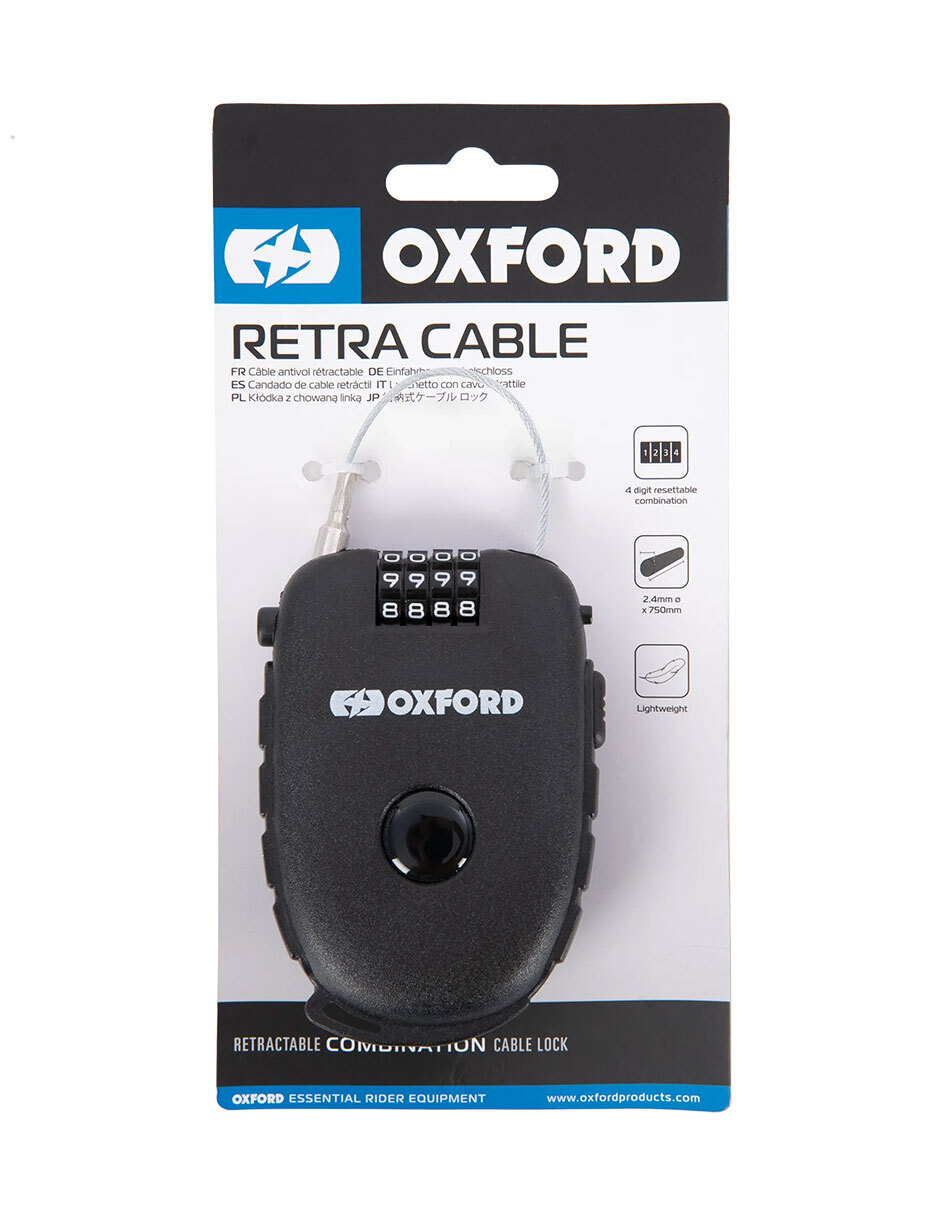 Cable Candado De Combinacion 4D Para Casco image number null