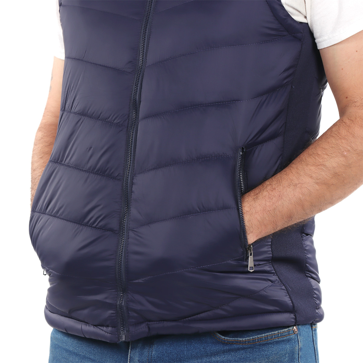 Chaleco Capitonado con Gorro Tim Men para Hombre image number null