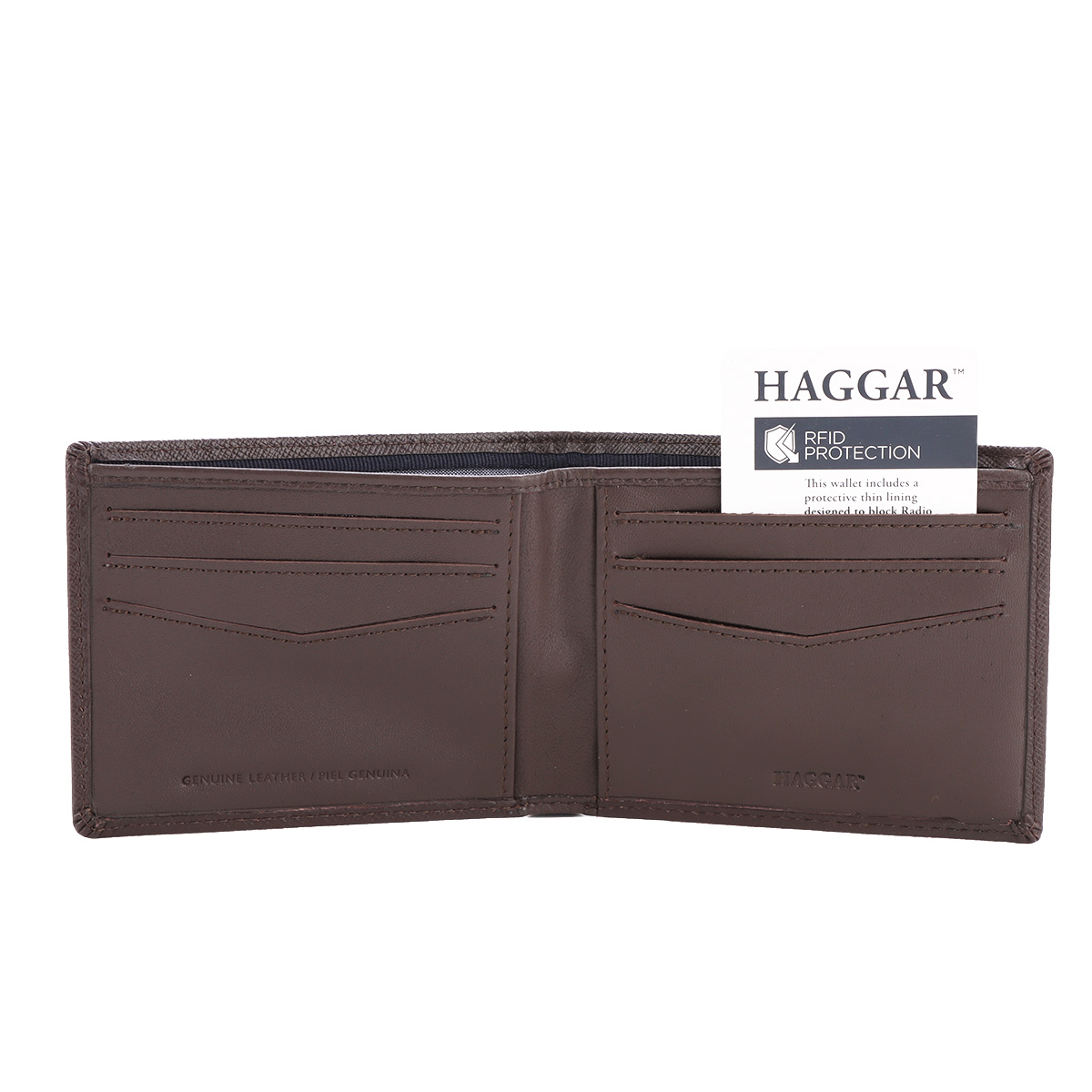 Billetera HAGGAR Hombre Piel Caf&eacute; image number null