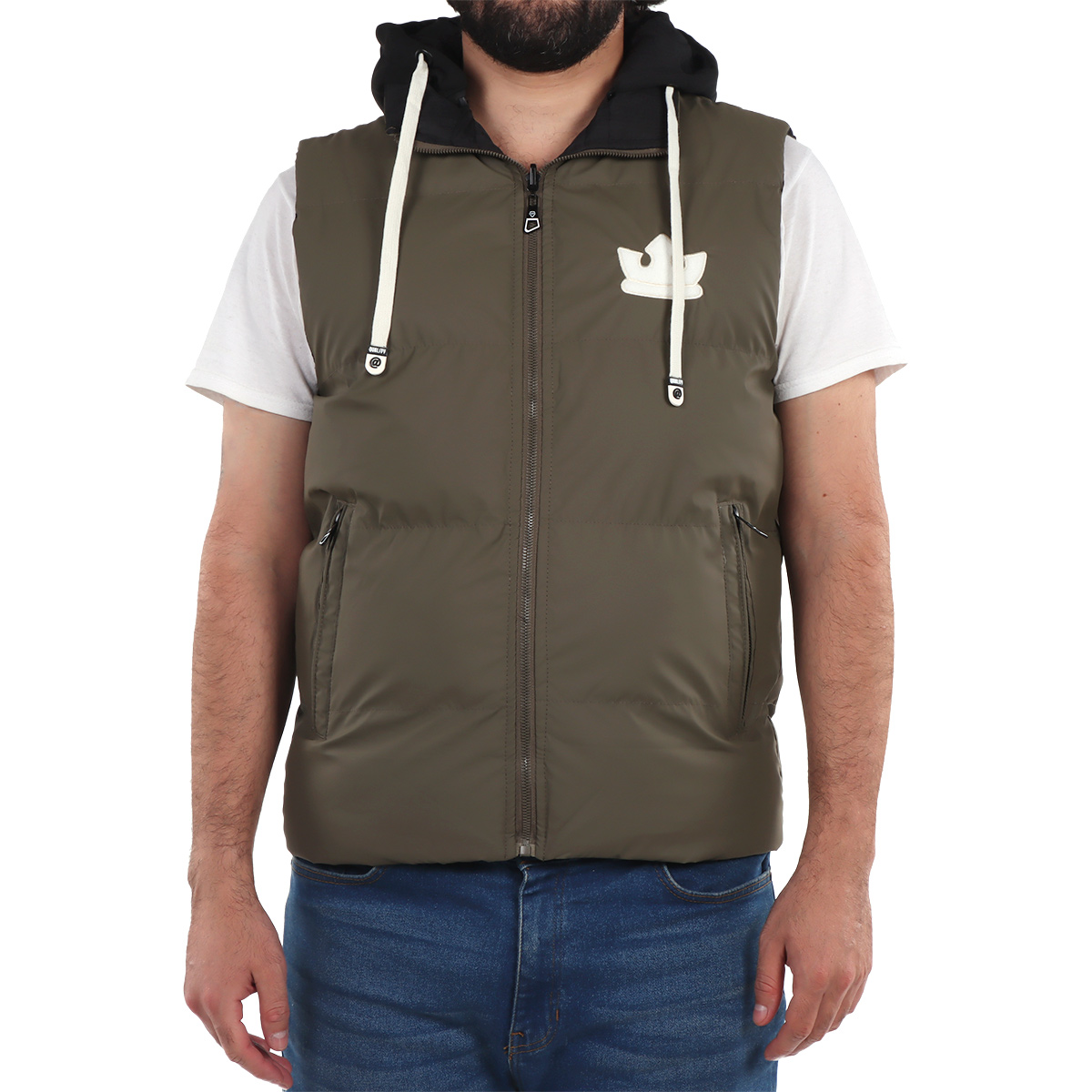 Chaleco Capitonado Cierre y Capucha Roosevelt para Hombre image number null