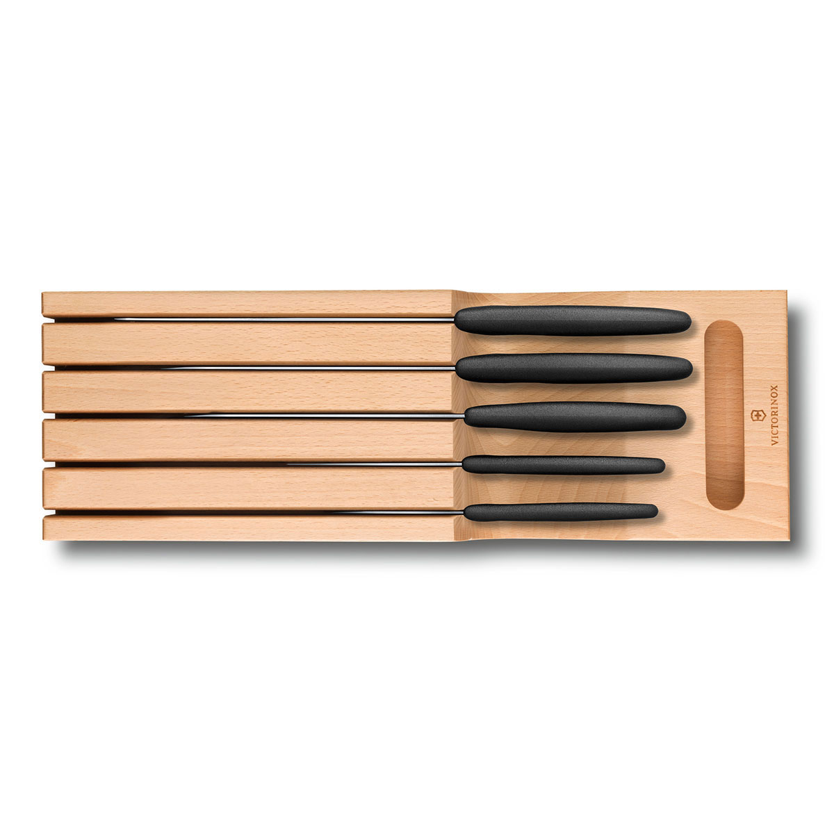 Porta Cuchillos Para Caj&oacute;n De Madera De Haya Swiss Classic Victorinox image number null