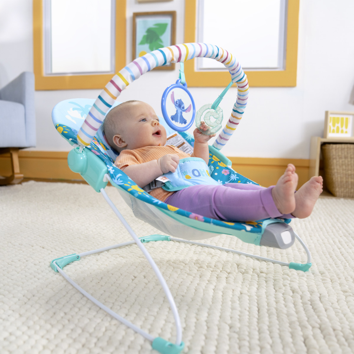 Silla Mecedora Bright Starts Disney Stitch para Beb&eacute; image number null