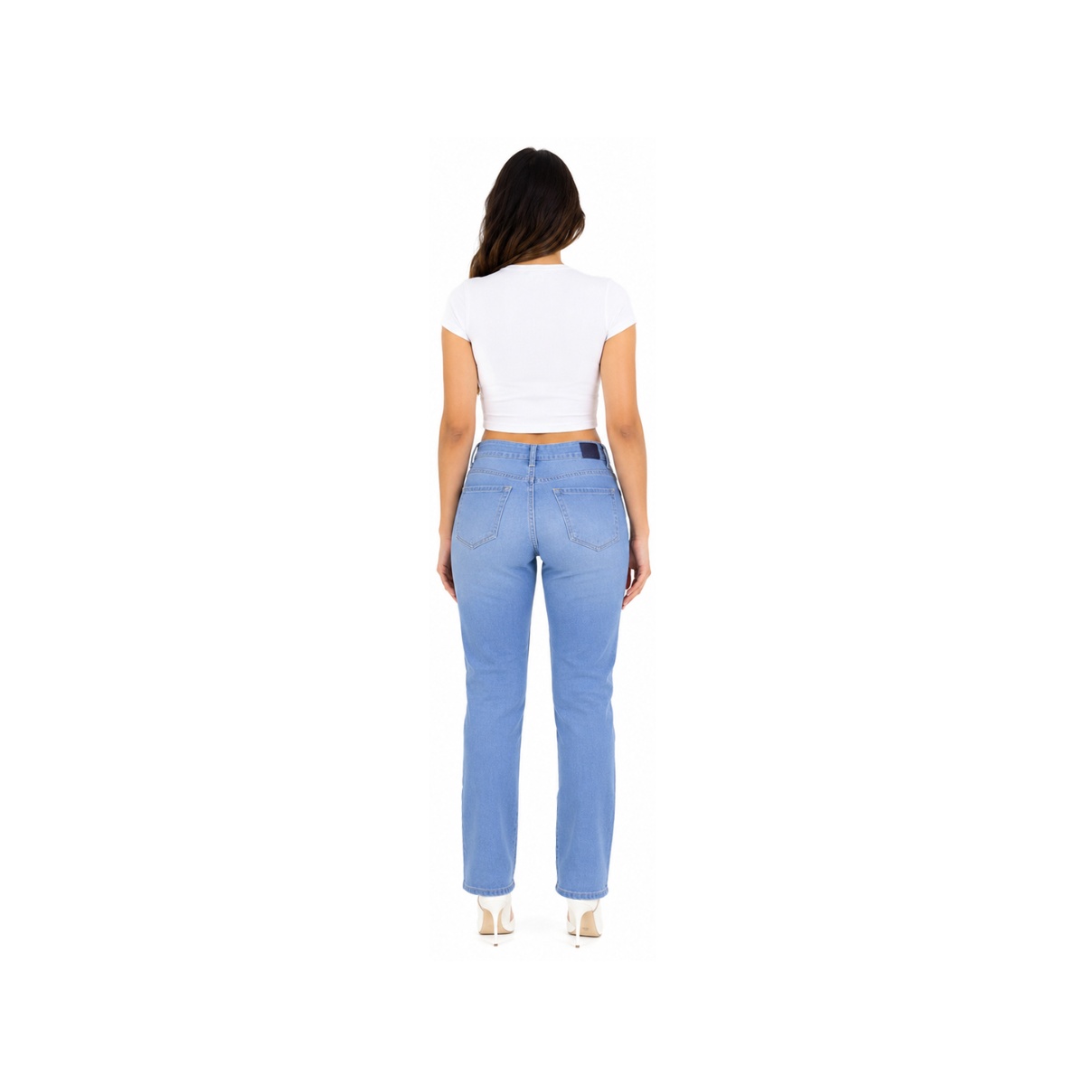 Jeans Corte Recto Jeans Beronna Para Mujer image number null
