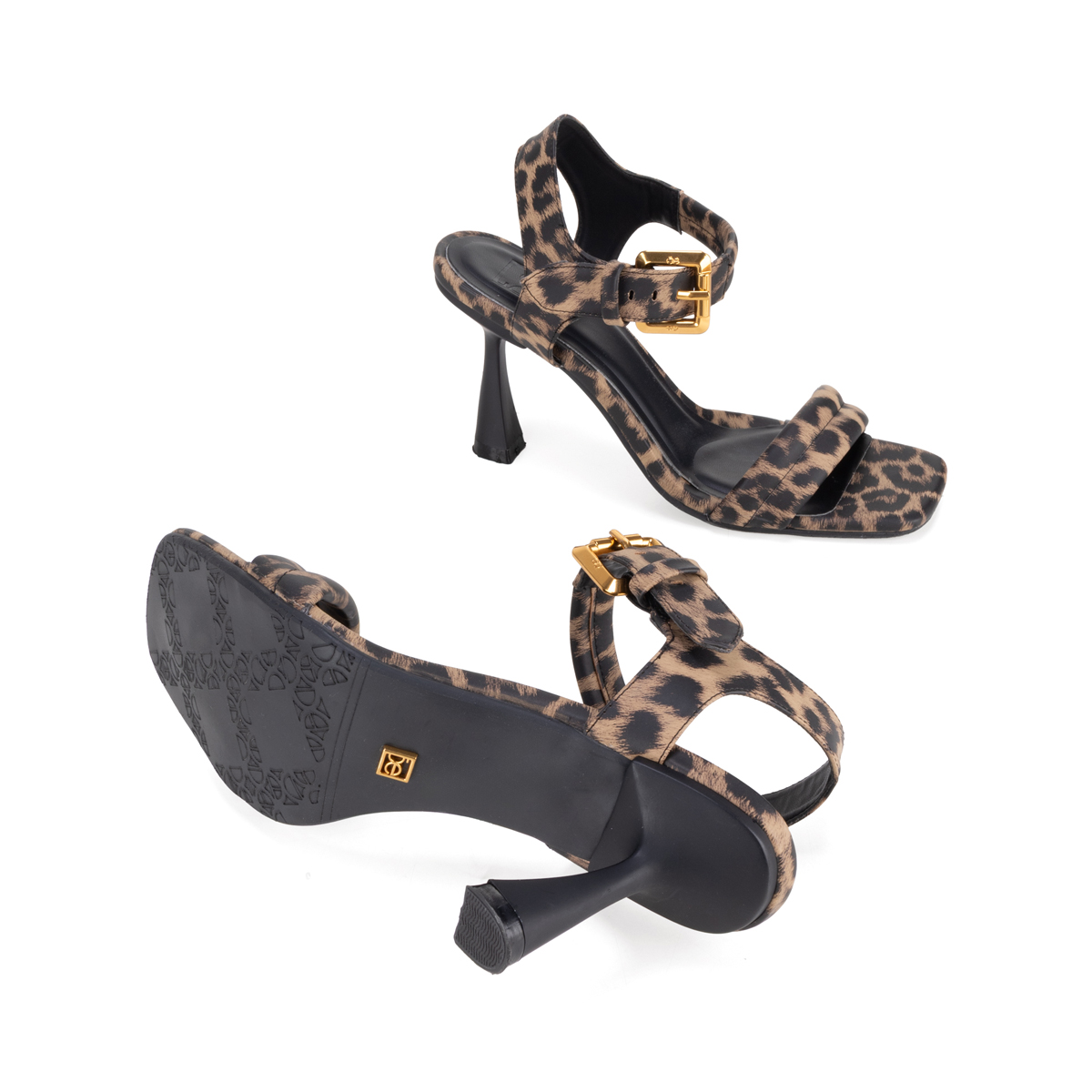 Sandalia Pulsera Ajustable Cloe Animal Print con Aplicaci&oacute;n Hebilla para Mujer image number null