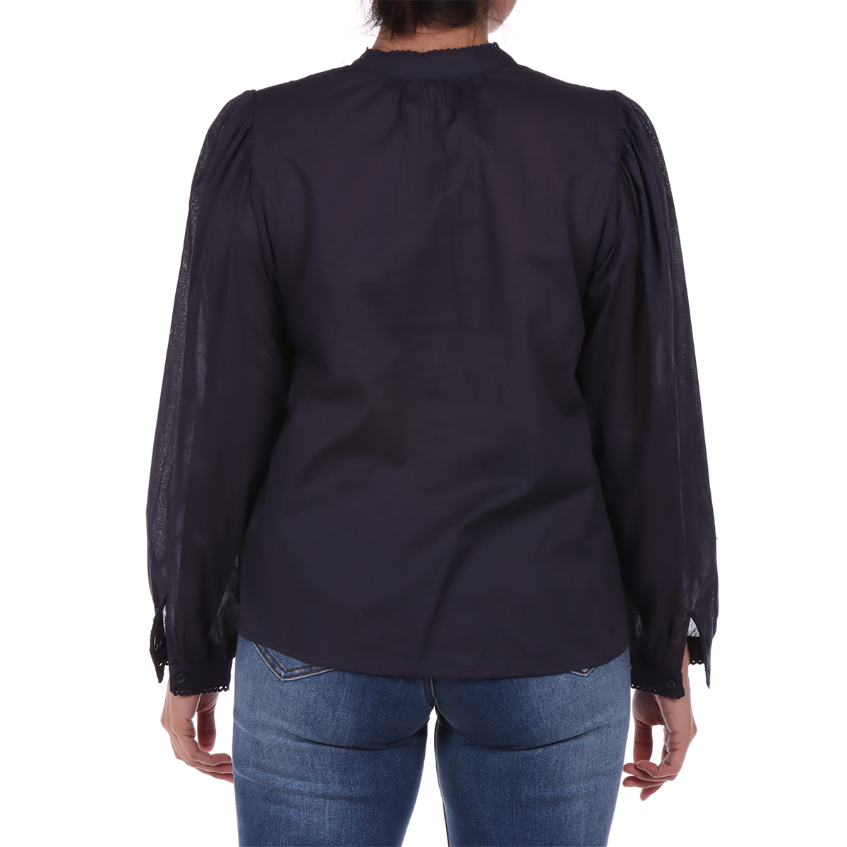 Blusa de Encaje y Manga Larga Arqueology para Mujer image number null