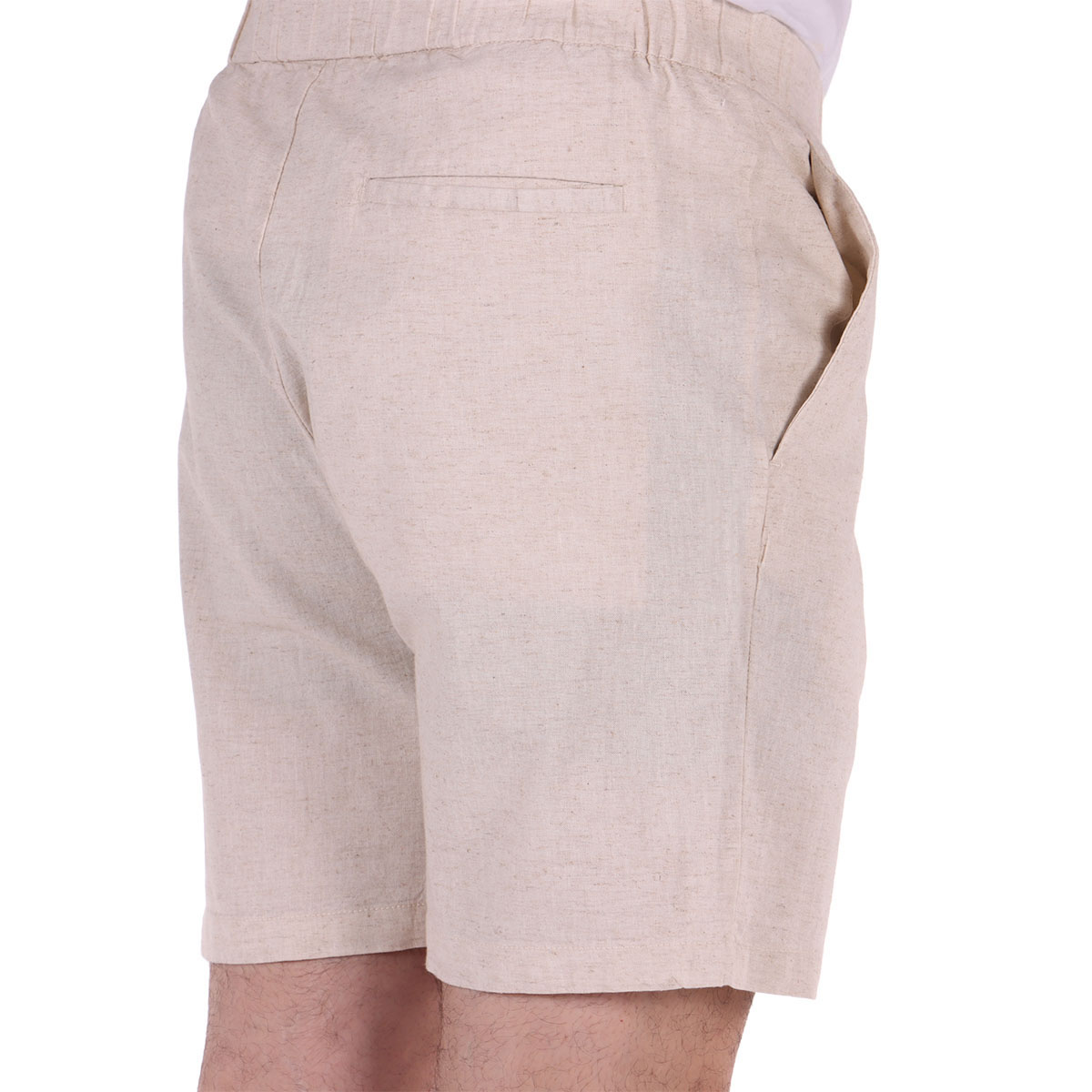 Bermuda Lino Cintura El&aacute;stica Fukka para Hombre image number null