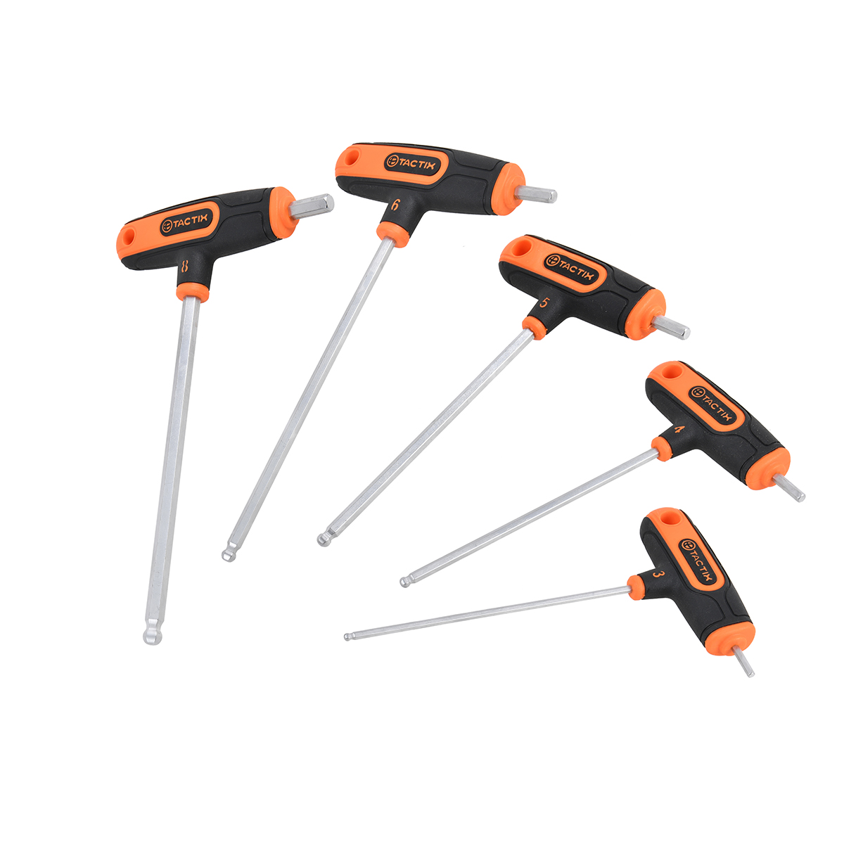 Juego de 5 Llaves Hexagonales Tactix Fraccionales en T image number null