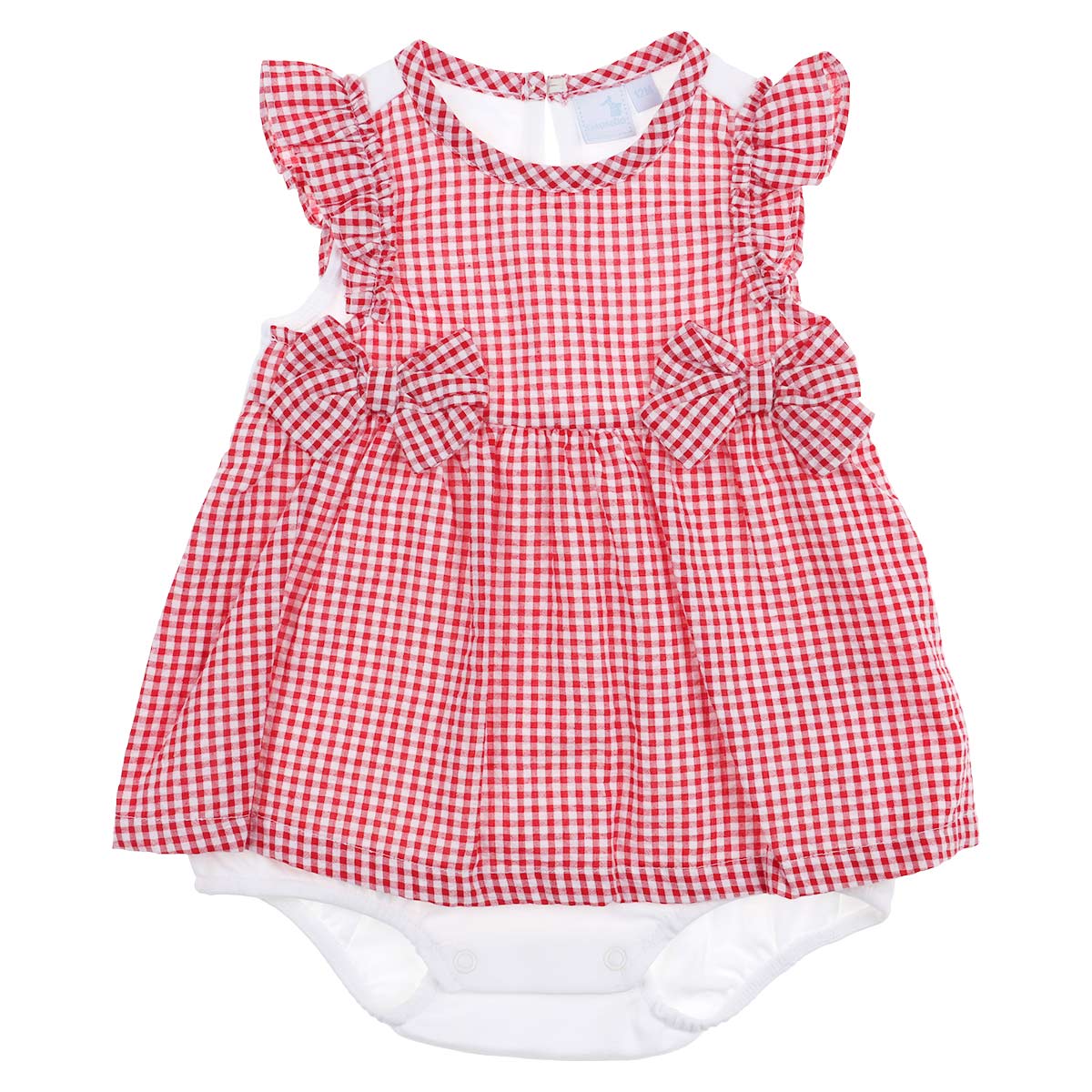 Vestido Cuadros Vichy Mo&ntilde;os Carosello Beb&eacute; Ni&ntilde;a image number null
