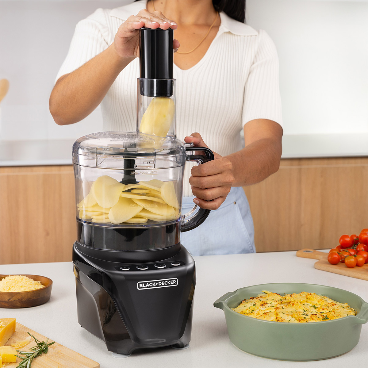 Black + Decker Procesador de Alimentos con Capacidad de 8 Tazas image number null