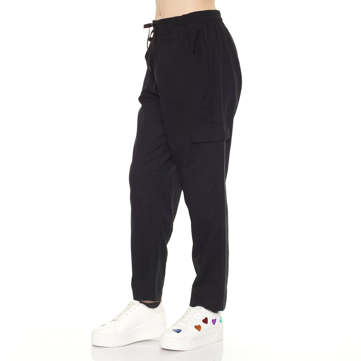 Pantal&oacute;n Cargo Con Jaretas Philosophy Jr Petite Para Mujer Petite image number null