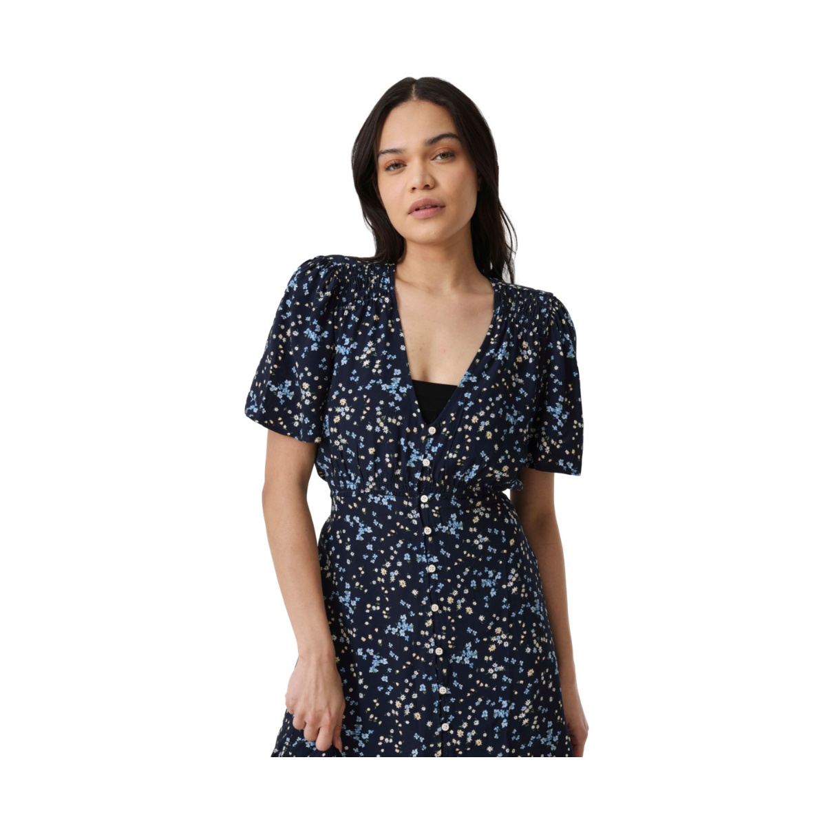 Vestido De Manga Corta Levis Para Mujer Curvy image number null