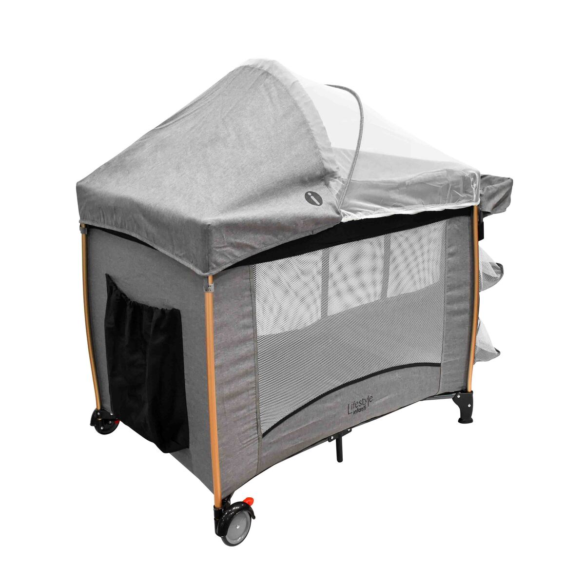 Cuna Corral Gianna Gris Lifestyle image number null