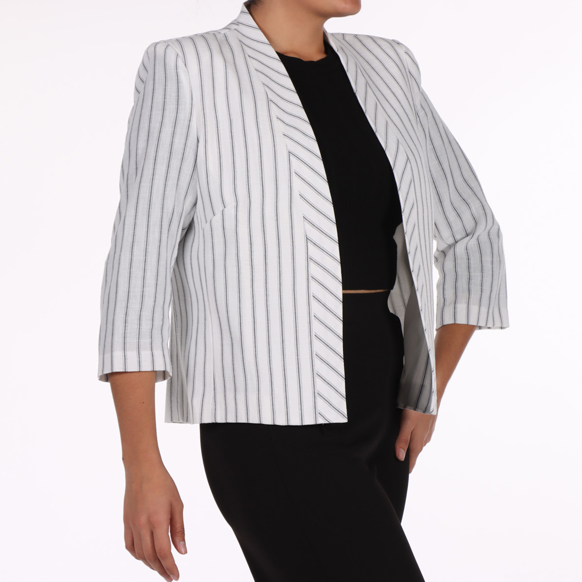 Saco Rayas Manga 3/4 Elegante Diva By Gamus para Mujer image number null