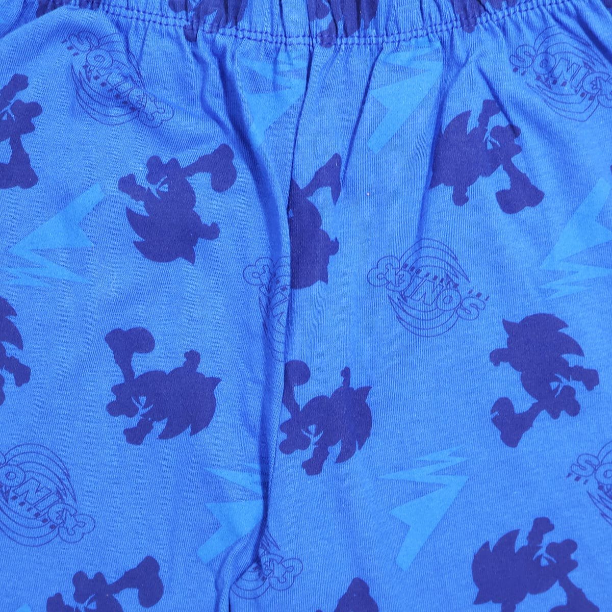 Pijama de Playera Manga Larga y Pantal&oacute;n con Dise&ntilde;o Azul Marino Sonic para Ni&ntilde;o image number null