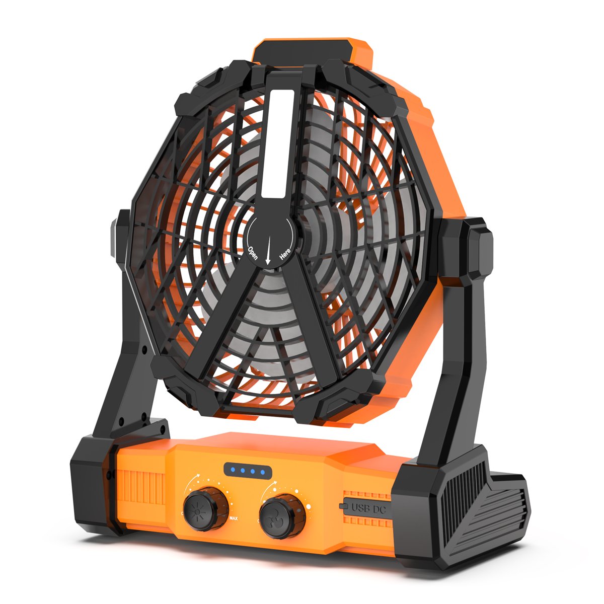 Ventilador Multifuncional con Lampara Recargable image number null
