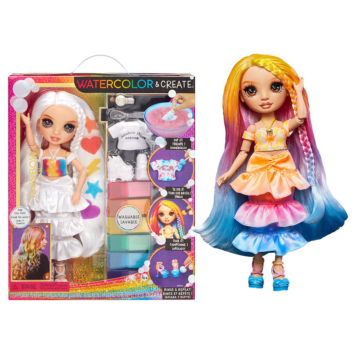 Set Mu&ntilde;eca Rainbow High Color and Create &iexcl;Colecci&oacute;nalas Todas! image number null