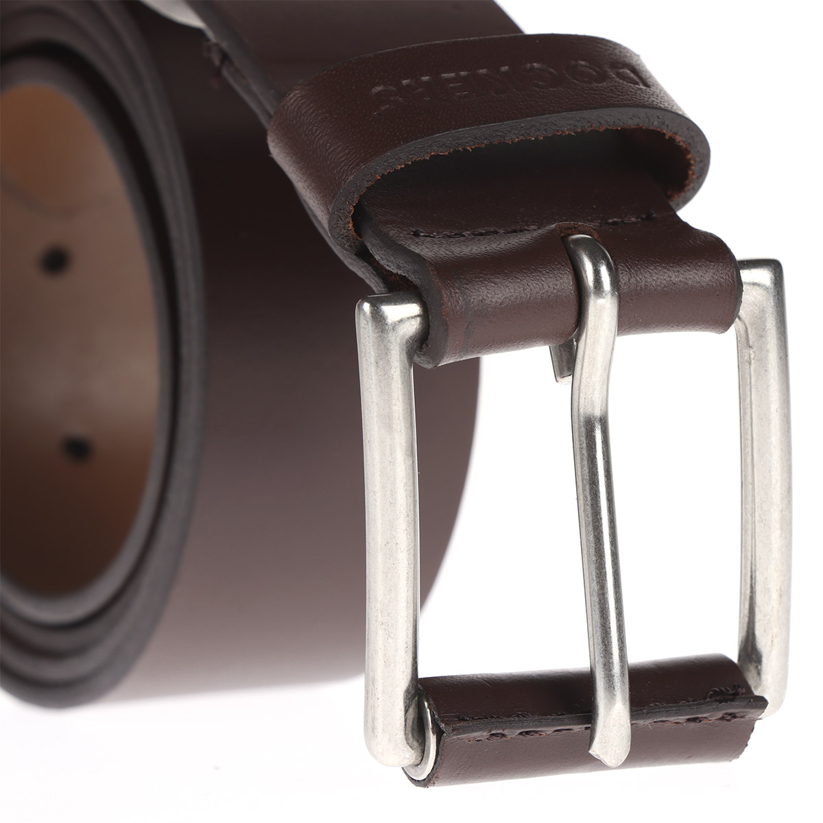 Cintur&oacute;n Una Cara Caf&eacute; con Hebilla Dockers para Hombre image number null