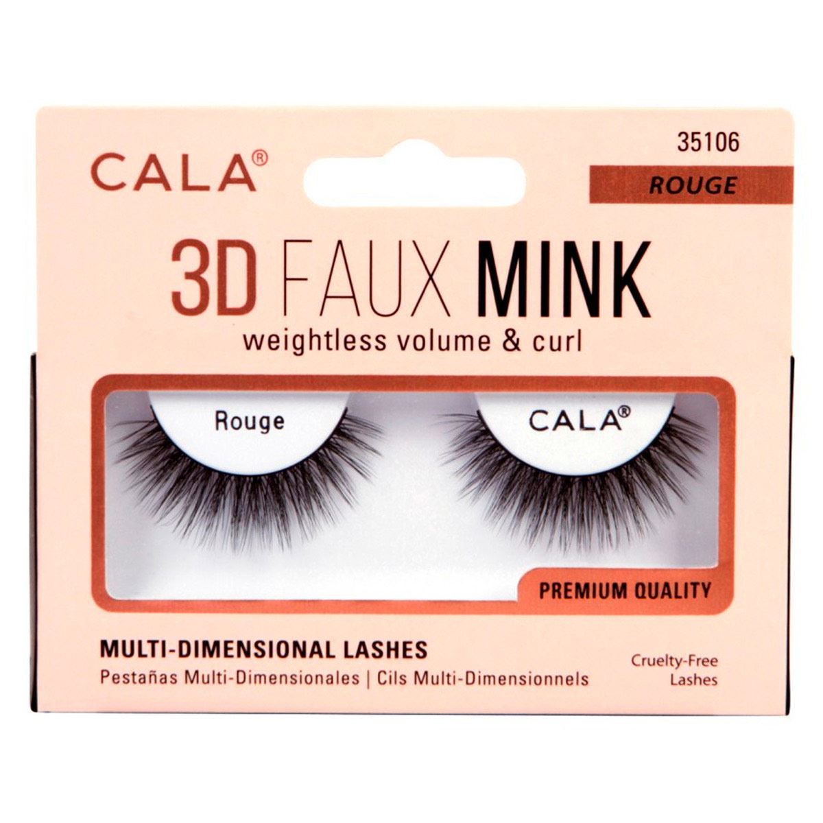 Cala Pesta&ntilde;as Postizas 3d Faux Mink Lashes Rouge image number null